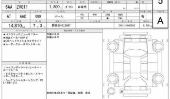 2022 TOYOTA COROLLA CROSS  ZVG11 Hybrid Z Panoramic Camera